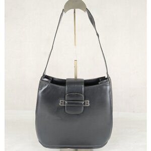 BALLY Black Patent Leather Handbag Made in Italy